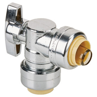 Aqua-Dynamic | Angle Valve - Lead Free - 1/2" X 1/2" - Push X Push