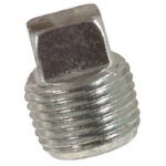 Galvanized Pipe Fitting with Aqua-Dynamic Iron Stopper, Male Thread, 3/8