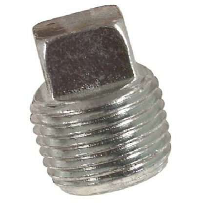 Galvanized Pipe Fitting with Aqua-Dynamic Iron Stopper, Male Thread, 3/8