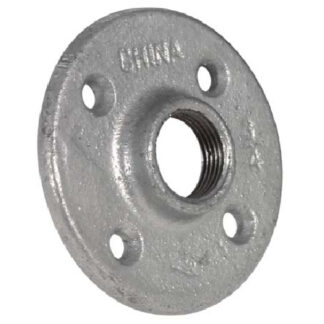 Aqua-Dynamic Galvanized Iron Fitting, Floor Flange, 1-in