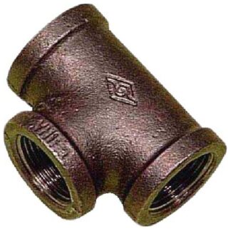 Aqua-Dynamic Galvanized Iron T-Fitting - Black - 1/2-in