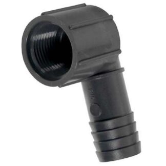 Boshart Industries 0279273 0.75 in. FPT 90 Deg Boshart Combination Elbow Black - Polyethylene