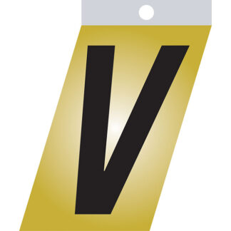 Klassen | Self-Adhesive Metal Letter - V - 2-in - Black