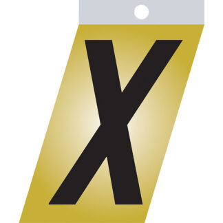 Klassen | Self-Adhesive Metal Letter - X - 2-in - Black