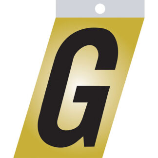 Klassen | Self-Adhesive Metal Letter G - 3-in - Black