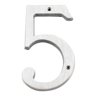 Taymor | Classic Number 5 - 6-in - Brushed Aluminum