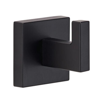 Taymor | Allusion Matte Black Zinc and Stainless Steel Single Robe Hook