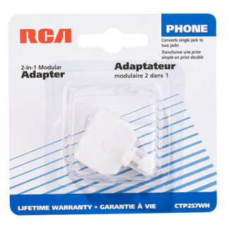 Rca | 2-in-1 Modular Adapter Rj11 and Rj14 White