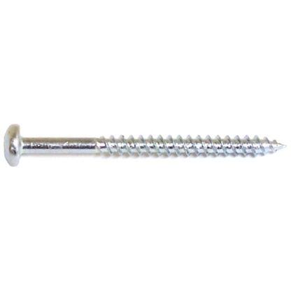 Reliable Fasteners Pan Head Wood Screws - 8 - 4-in - Zinc-Plated - 100 Per Pack - Square Drive PKWZ84VP