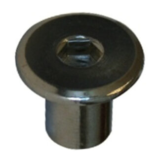 Reliable | Fasteners Sleeve Nut - 1/4-in Dia X 15/32-in L - 20 Thread - Nickel - 4 per Pack