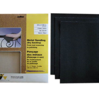 Sia | Metal Sanding Papers - 120 Grit - 9" X 11" - 3Pk