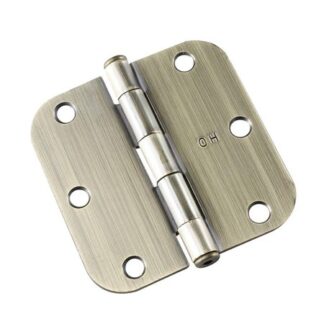 2Pack 3 12in 89 Mm Full Mortise Butt Hinge 58 Radius, Brushed Nickel