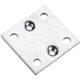 Onward | Multi-Position Mending Plates - 7 Gauge - Zinc Finish - 4 per Pack - 1 1/2-in L X 1 3/8-in W