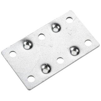 Onward | Multi-Position Mending Plates - 2 1/2-in L X 1 3/8-in W - Zinc - Steel - Straight - 4 per Pack