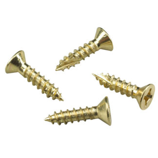 Onward | Flat-Head Quadrex Drive Wood Screw - #9 X 3/4-in - Type 17 - Antique Brass - 12 per Pack