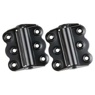 Onward | Non-Adjustable Integrated Surface Spring Hinge - 3-in H - 1/4-in Radius - Black - 2 per Pack