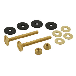 Master Plumber | Toilet Tank Close Coupled Bolt Set - Solid Brass - 3-in L X 5/16-in Dia