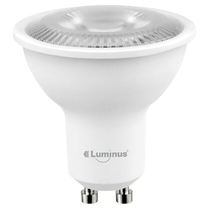 Luminus GU10 7W LED Light Bulb, Dimmable, Bright White, 6-Pack PLYC24336