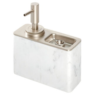 IDesign Soap Dispensers White - White Marble Dakota Soap Pump