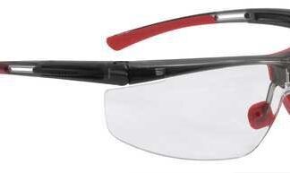 Safety Glasses, Wraparound Clear Polycarbonate Lens, Anti-Fog, Anti-Static, Scratch-Resistant