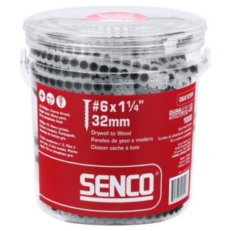 Senco 06A125P DuraSpin Number 6 by 1-1/4-Inch Drywall to Wood Collated Screw (1 000 per Box)