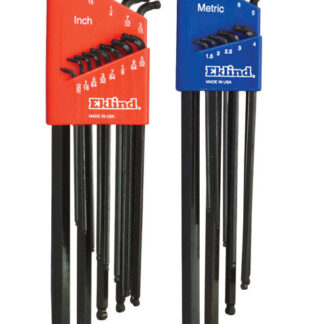 Eklind Tool Double-Ball-Hex-L Assorted Metric and SAE Long Arm Double Ball Hex L-Key Multi-Size in.