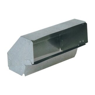 Imperial 3-1/4 in. D X 3-1/4 in. D 90 Deg Galvanized Steel Wall Stack Elbow