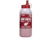 Tajima Chalk-Rite Powder Dye Ultra-Fine Wind and Water Resistant Permanent 32 Oz. Red