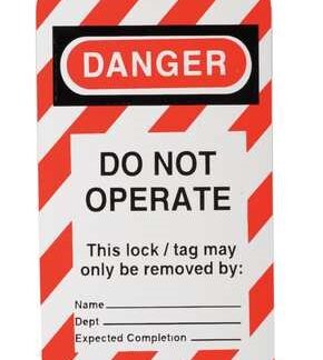 Lockout Tags,Do Not Operate,PK25