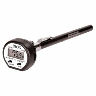 BIOS Medical Digital Pocket Food Thermometer - 40�F (-40�C) to 302�F (150�C) - Easy to Read, on/Off Switch, Portable - for Food - Black