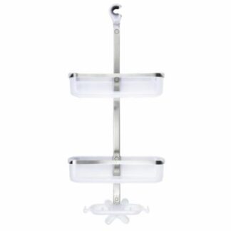 OXO Good Grips 3-Tier Shower Caddy in Stainless/White