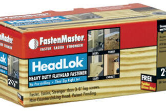 FastenMaster HeadLok 2-7/8 in. L Black Spider Flat Head Deck Screws 50 Pk