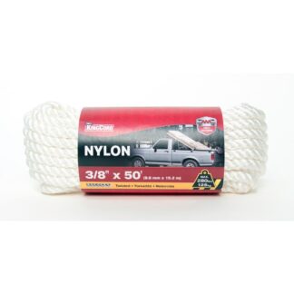 3/8 in. X 50 Ft. White Twisted Nylon Rope