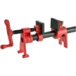 Bessey H-Style Pipe Clamp Fixture Set for 1/2 Black Pipe 1pk