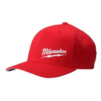 Milwaukee-504R-SM FlexFit Red Fitted Hat - S/M