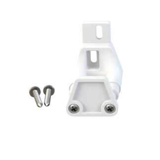 Adjustable Lower Guide for Wood Door, White