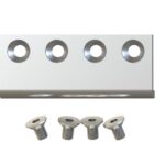 Connector Plate for Biparting Doors, Stainless Steel 170