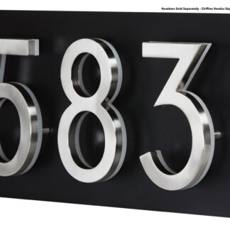 Small Rectangular Address Plaque for LED Backlit Numbers (1 to 3 Digits)