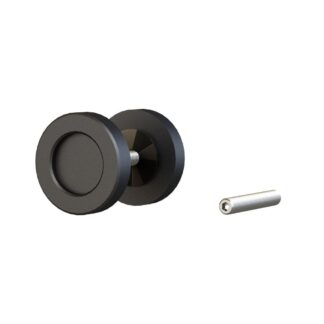 Richelieu 246207102BC Flush Pull for Pocket or Barn Doors Matte Black Hardware Accessories and Parts Barn Door Hardware Components Door Pulls