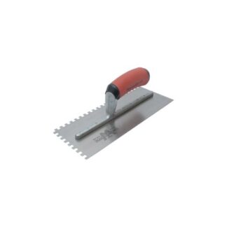 Marshalltown M/T702SD M702SD Notched Trowel Square 1/4in DuraSoft® Handle 11 X 4.1/2in