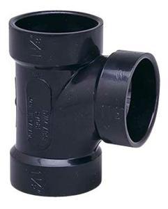 ABS Bow Y-Connector - 90 Degree - Black - 3 x 3 x 1 1/2-in