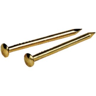 Hillman 16 Ga. X 3/4 in. L Brass-Plated Steel Escutcheon Pins 1 Pk 1.5 Oz