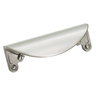 Amerock Inspirations 3 in (76 Mm) Satin Nickel Cabinet Cup Pull