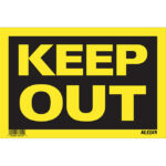 Klassen | Keep Out Sign - 8-in X 12-in - Plastic