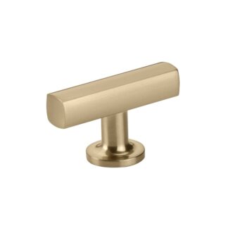 Emtek 86727US4 2 in. T- Knob Cabinet Knob - Satin Brass