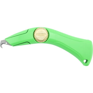 Primegrip | Knuckle Saver Roofing Knife - 8-in - Aluminum - Fluorescent Green