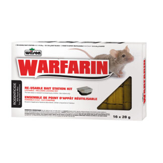 Wilson MouseOut Reusable Mouse Bait Stations with Warfarin, Interior, Pack From 16