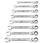 Milwaukee 48-22-9529 7-Piece Metric Flex Head Ratcheting Combination Wrench Set