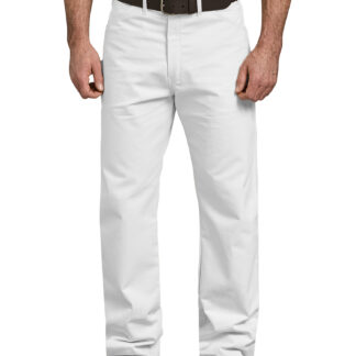 Dickies Men's Relaxed Fit Straight Leg Painter's Pants - White Size 30 (1953)