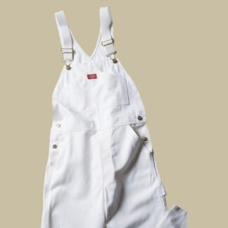 Dickies Men's Painter's Bib Overalls - White Size 40 30 (8953)